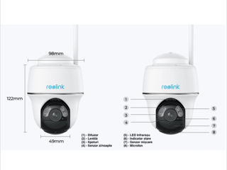 Reolink Argus PT Ultra 4K Wi-Fi sau 4G foto 4