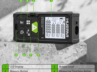 Huepar DM-LM100 лазерный дальномер - 750 лей foto 2