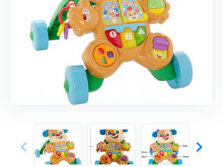 Каталка ходунки толкатель Щенок Fisher Price foto 6