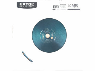 Disc diamantat, segmentat, pentru asfalt taiere uscată 400x25.4mm, max.4800 rpm foto 2