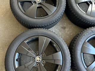 5x112 R17 Skoda cu anvelope 215/55 R17 foto 2