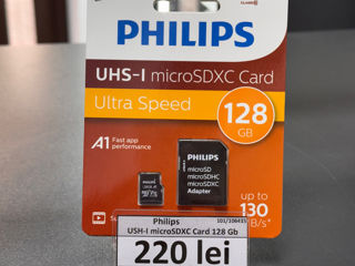 Philips USH-I microSDXC Card 128Gb, 2 buc, 220 lei