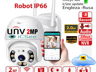 Camera WiFi 2MP Full-HD UNV U2RA IP ICsee Robot Cruizer Microfon Sirena Full-Color foto 2