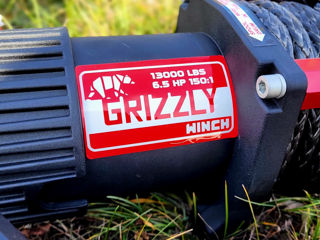 Troliu Electric Grizzly 13000lbs funie sintetica foto 2