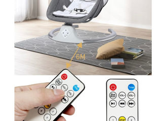 Leagan Electric BABY S0005 Conexiune Bluetooth, Telecomandă, Jucării și Melodii, Funcție EasyTouch foto 7