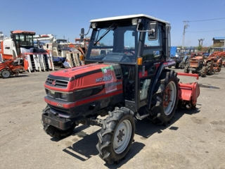 Tractor japonez Mitsubishi MT265 cu cabina in complect cu freza foto 2