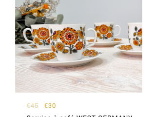 Set Porcelana de caffea  Germania/Bavaria Seltman Weiden ,Diana, anul 1970 foto 8