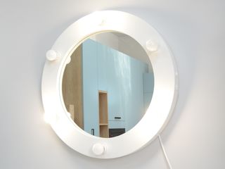 Oglinda rotunda cu becuri. Зеркало круглое с лампочками. foto 12