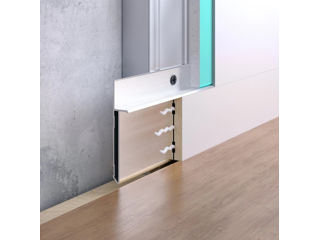 Concealed mounted aluminum plinth M958 no cover F1.M958