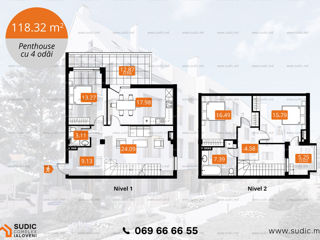 Apartament cu 3 camere, 119 m², Centru, Ialoveni foto 4
