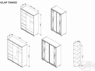 Dulapuri Cupe Tango 1.2m, 1.6m, 2m - livrare, credit !!! foto 7