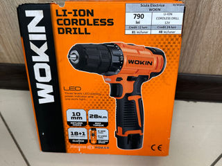 Mașina de înșurubat wokinl i-ion cordless drill 12v