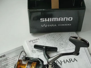 Катушки Shimano 2022 Sahara 1000, C2000s, 2500, C3000, 4000 foto 1