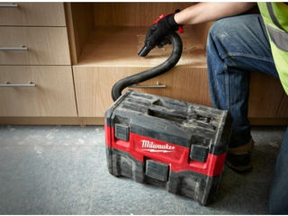 Aspirator umed/uscat cu acumulator milwaukee, model m18vc2/промышленный пылесос milwaukee m18 vc2 foto 3