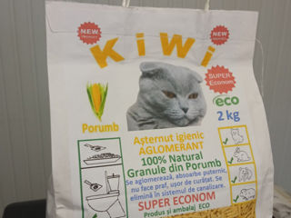 KiWi asternut igienic pisici, 13 lei kg foto 7