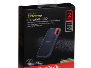 2tb Sandisk Extreme Portable Ssd Up To 1050mb/s, Usb-c, Usb 3.2 Gen 2