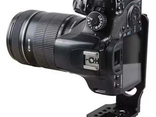 180 lei - L Video Grip, L-Bracket, L Plate Universal Camera 1/4 Inch Screw Swiss Vertical Video foto 3