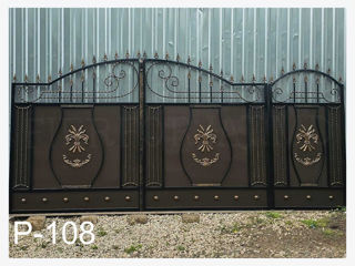 Porti, garduri, balustrade, balustrade din inox, copertine , copertine auto , ворота на заказ foto 8