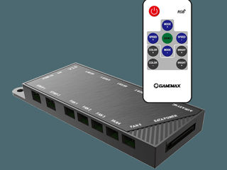 Контроллер вентиляторов Gamemax Remote PWM - ARGB HUB V 3.0 5 Port