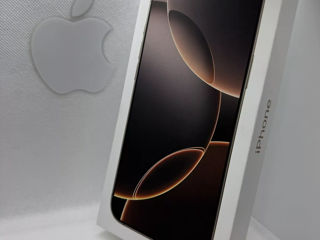 iPhone 16 pro 128gb Desert  Titanium nou! Orice control acceptat! foto 3