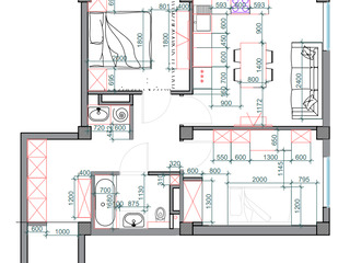 Apartament cu 2 camere, 63 m², Botanica, Chișinău foto 3