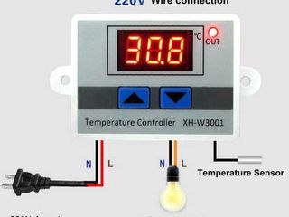Термостат для инкубатор для отопления или охлаждения на 12V и 220V foto 2