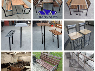 Producem bănci pentru parc, scaune, scrinciob, mese--скамейки, лавки, столы, качели, вешалки, стулья foto 4