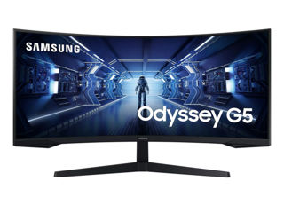 Monitor 34 Samsung Odyssey G5 C34G55TWWR Curved UWQHD 165Hz