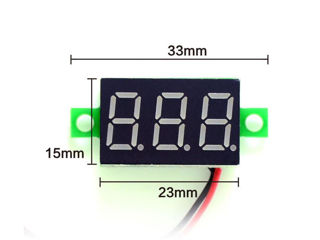 Индикатор=Вольтметр-12-24v.(4.5v-30v)Измеритель-цифровой=LED= foto 4