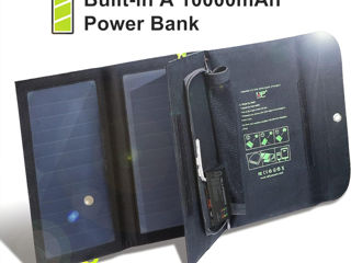 Солнечная панель Allpowers 21W Black с powerbank 10000mAh foto 5