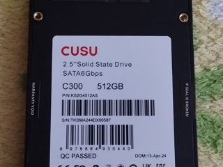 Продаю SSD CUSU C300 2,5. 512 ГБ. Новый foto 6