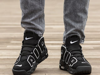 Nike Air More Uptempo Black/White Unisex foto 6