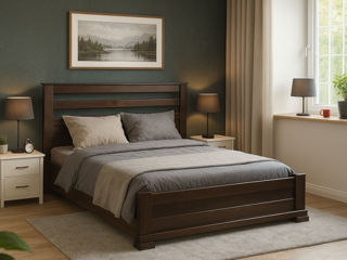 Paturi din lemn la comandă, cu sau fără spațiu de depozitare foto 2