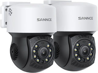 Sannce PT Cameră Dome 1080P, Pan 350 Înclinare 90 Zom digital Cameră de securitate pentru exterior foto 1