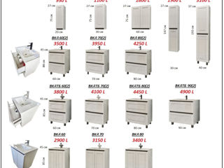 Мебель в ванную МДФ глянец/мат.Фабрика. Mobilier baie MDF lucios/mat (high gloss).De la producator. foto 2