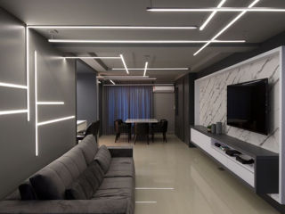 Натяжной потолок + дизайн + освещения + tavane extensibile + design + iluminatie: edinet foto 2