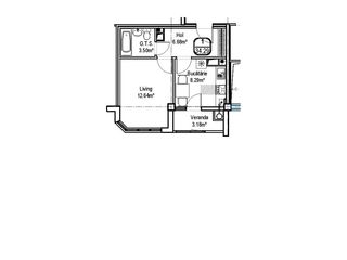 Astercon Grup - sect. Buiucani, apartament cu 1 odaie, 34.29 m2, prețul 790 euro/m2 foto 5