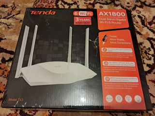 Routers: 2 x Tenda TX3 AX1800 (Wi-Fi 6, 1201 Mbps), switch: TP-Link TL-SF1005D (5 x ports 100 Mbps) foto 2