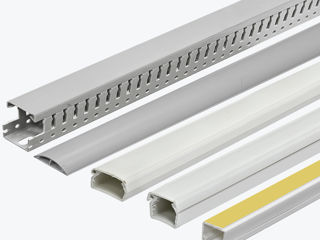 Canal cablu PVC, canal cablu pentru podea, canal cablu adeziv, canal perforat, panlight foto 1