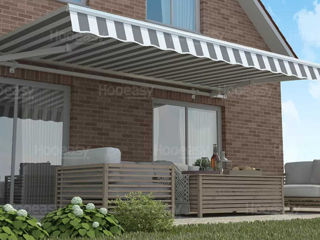 Выдвижная маркиза для террасы или балкона, разные цвета, 295х250 см - хорошая цена, доставка, кредит фото 6