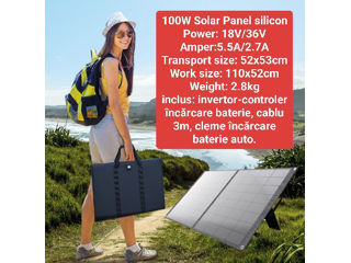 Power bank 650W plus Solar panel portable 100W CONECTAT TOATA CASA! STAȚIE FOARTE MISTO foto 3