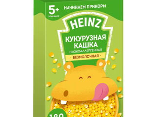 Каша кукурузная безмолочная Heinz гипоаллергенная (5+ мес.), 160 г