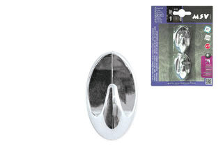 Крючки Самоклеющиеся Msv 2Шт Овал 3X5.5Cm, Хром