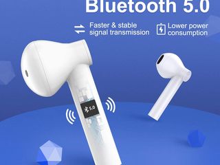Casti Wireless Bluetooth Tip Earpods беспроводные наушники foto 7