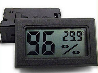 Настольный комнатный термометр с индикатором влажности воздуха 80 лей метеостанция с часами-200 лей foto 2