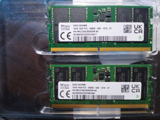Продам новую оперативную память для ноутубка SK Hynix SODIMM DDR5 Kit 32gb (2x16Gb) 5600Mhz - 150eur