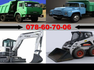 Услуги мини-экскаватор / servicii cu mini excavator + mini incarcator bobcat foto 6