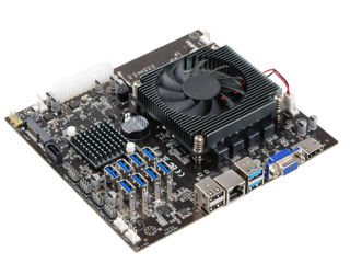 ID-220: 8 GPU - B75 - Motherboard LGA 1155 - Материнская плата Esonic original - New version foto 3