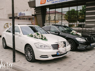 Mercedes-benz S-class alb/negru pentru nunta ta!!! 20€/1h foto 5