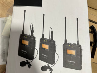 Microfon / Микрофон Saramonic UwMic9 Kit2 (RX9+TX9+TX9) / posibil de conectat la iPhone